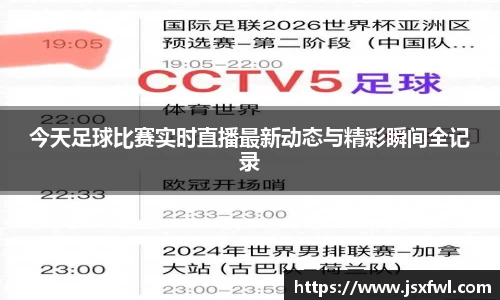 今天足球比赛实时直播最新动态与精彩瞬间全记录